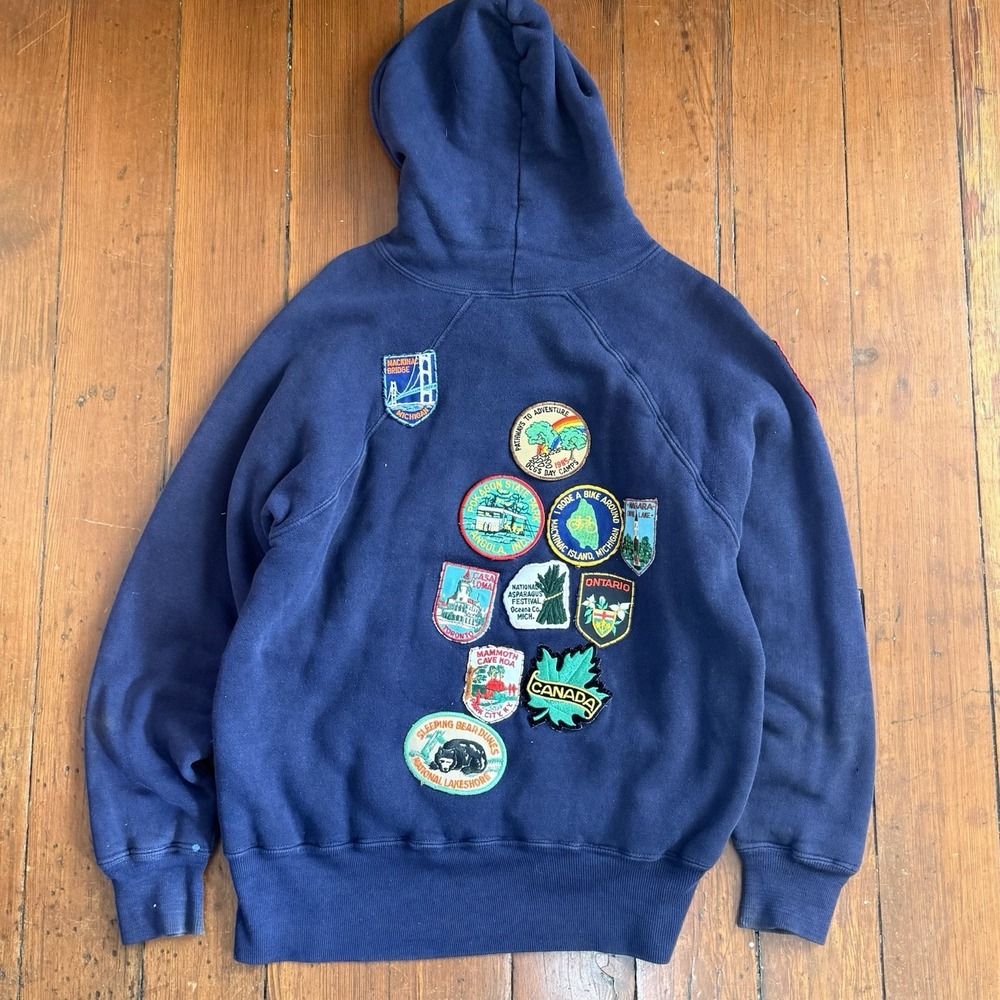 Vintage 50s 60s Sears Double Face Thermal Hoodie 2-Pl… - Gem